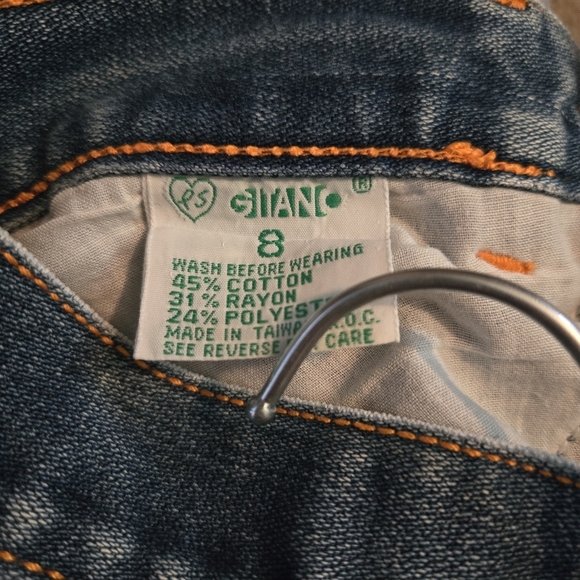 Vintage Gitano Women's Straight Leg Blue Jeans - Picture 3 of 9